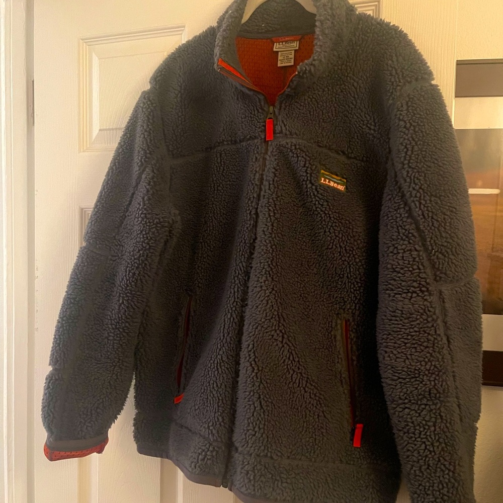 LL bean warm fuzzy jacket